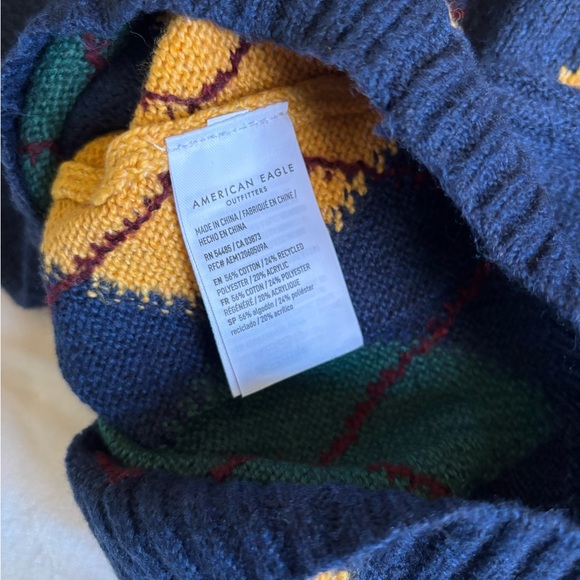 NWT AE Argyle Knit Sweater - Picture 7 of 7